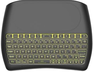 ZhenBaoTian Mini clavier D8 Bluetooth + 2,4 G souris volante sans fil avec pavé tactile, clavier à distance pour PC, Raspberry Pi 4, Android TV Box, Windows 7 8 10 version batterie au lithium