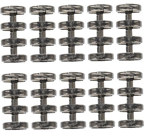 FUNOMOCYA 10stücke Binder Clips Mit Snap Ring Vier-loch-design Aus Hochwertigem Kunststoff Als Datei Binder Snap Oder Segmentiertes Bindemittel Für Schreibwarenbedarf Und Organisation Zu Hau