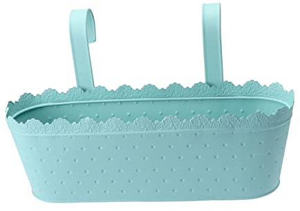 TINEASUR 1pièce Pots De Suspendus Forgé avec Décoration pour Intérieur Et Extérieur Bleu