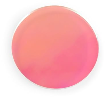 Acrylglas GS Scheibe, 3 mm dick, Ø 250 mm, Pink/Gelb Irisierend | Farbiges gegossenes Acrylglas mit irisierender Wirkung; gut geeignet für Lichtobjekte, Modellbau, Displays und Zuschnitte