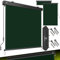 KESSER® Store vertical 180 x 250 cm - Mécanisme à manivelle - Store de balcon - Protection solaire et brise-vue - Protection solaire avec manivelle - Caisson de store pour balcon et terrasse - Kit de