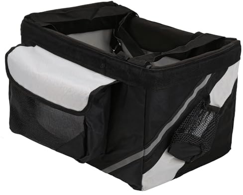 Fahrradkorb für Hunde, Tragetasche für kleine bis mittelgroße Hunde, 38,1 x 28,9 x 24,9 cm