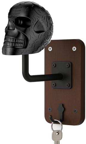 motofans Totenkopf helmhalter Wandhalterung, Helm-Aufbewahrungsregal,