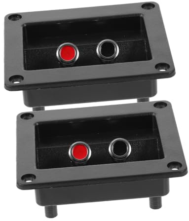 KOMBIUDA 2pezzi Terminale Altoparlante in Connettore Terminale Box Altoparlante Terminali Morsettiera Per Subwoofer Piastra