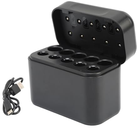 10 pilas AA/AAA recargables de 1,5 V AA/AAA de iones de litio, batería con protección de sobrecarga, temporizador de seguridad