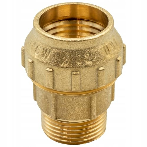 KNM Trade Übergang AG Messing Trinkwasseranschluss Blau 40x1 1/4 | Polypropylen, Trinkwasseranschluss PN 16, DVGW/KIWA/WRAS, robust, UV-beständig, NBR/EPDM, Außenbereiche, Fittings-Schlüssel