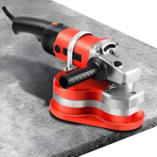Pulidora de Diamante Eléctrica de 3800W, Lijadora de Hormigón de 3 Cabezales, Pulidora de Hormigón, Cepilladora de Cemento con 6 Velocidades, Pulido Continuo de 90° Para Hormigón Withoutextensionrod
