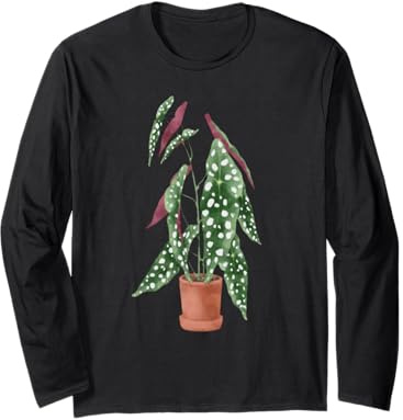 Cute Polka Dot Begonia Maculata Gift Angel Wings Gifts Long Sleeve T-Shirt