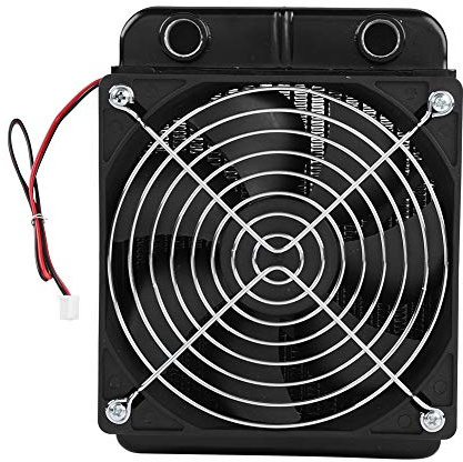 Radiatore per il raffreddamento ad acqua della CPU con scambiatore di calore in alluminio puro a 18, ventola da 120 mm, filettatura G1/4 per il raffreddamento liquido della CP (120 mm)