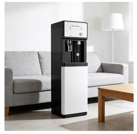 Bottleless Water Cooler Dispenser,Freestanding Hot & Cold Water Cooler for Home and Small Business Use,Cold,Hot,Room Temperature