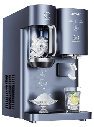 JIMMY Matrix I9 Produttore e smerigliatrice per ghiaccio, modulo 2 in 1 compatibile AquaLink M9 Pro, distribuzione automatica senza contatto, ghiaccio filtrato e acqua fredda per cocktail e frullati