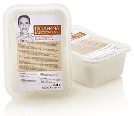 Kosmetex Paraffinwachs Neutral Parfümfrei Paraffin - Natural Paraffinbad mit niedrigeren Schmelzpunkt, 2 x 500ml