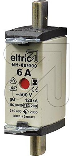 Eltric 3er Pack NH-Sicherung mit spannungsfreien Grifflaschen 00/125A (NV00 CI)