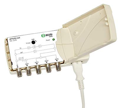 Amplificateur d'intérieur UHF 18dB SAT 22db de 4 sorties