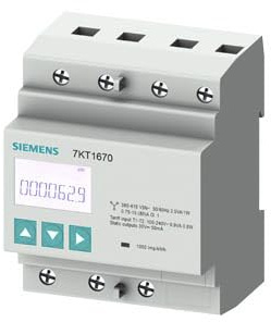 Siemens 7KT1666 Minuteur électrique Compteur électrique (courant d'alimentation, kWh, 401 g)