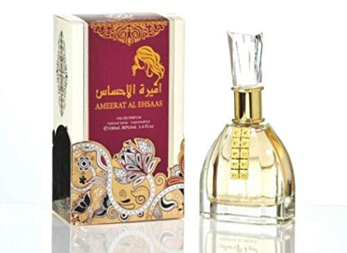 Parfum Ameerat Al Ehsaas ARD AL ZAAFARAN Eau de Parfum de Haute Qualité et de Longue Durée, Arabe Oriental 100ML Noix de Coco, Fleur d'Oranger, Bois de Santal