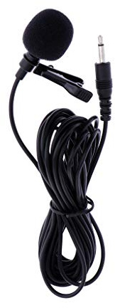 Shiwaki Microphone à Condensateur Professionnel De Micro-Cravate Lavalier Câblé pour Violon De Guitare