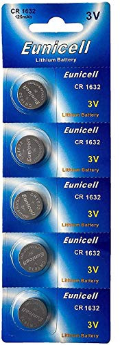 Energy01 Lot de 5 Piles CR1632 1632 DL1632 Lithium 3 Volt 125 mAh (Lot de 5 Piles)
