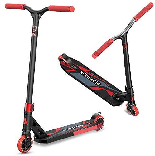 PLAYSHION Stunt Scooter Freestyle Tretroller 100mm Wheel mit ABEC 9 Kugellagern für Kinder und Erwachsene