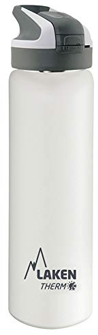 LAKEN Botella térmica Acero INOX. 18/8 Summit - 0,75L - Blanco