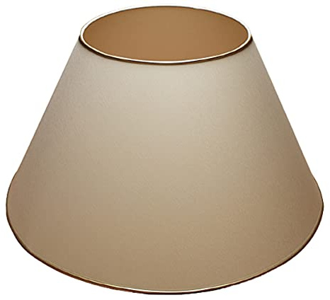 Pantalla 500 x 220 x 270 mm Diámetro inferior x Diámetro superior x Altura | Algodón crudo (crema) | Montura E27 (grande) | Para lámparas de mesa y de pie | Pantalla de 50 x 22 x 27 cm | Pantalla de