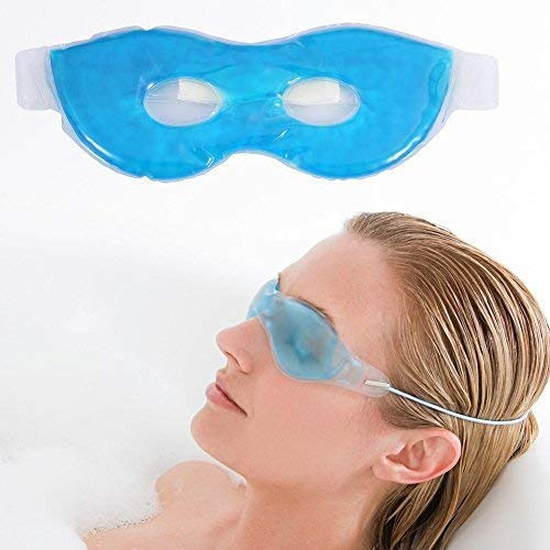 Maschera Gel Freddo Riutilizzabile per Occhi Gonfi e Occhiaie, Maschera Occhi con Gel Lenitivo