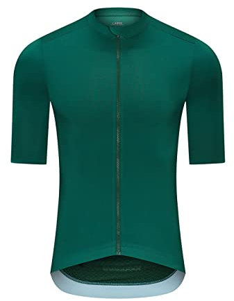 PRIOKNIKO Radsport-Anzüge Für Herren Kurzarm Bike Uick-Dry Racing MTB Fahrrad Breathale Radtrikot,Grün,XL