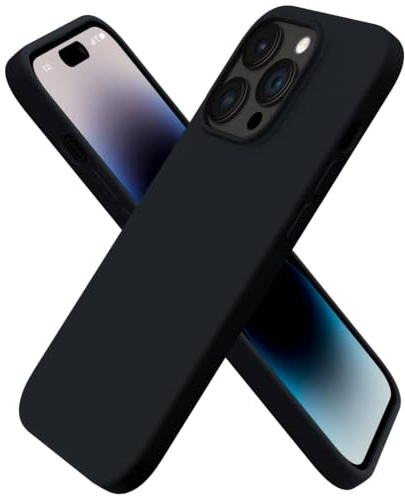 ORNARTO für iPhone 14 Pro Hülle aus Silikon 6,1 Zoll - Mitternacht | Premium Flüssigsilikon, dünne Handyhülle, weich und griffig, tolle Haptik, stoß- und kratzfest, große Farbauswahl