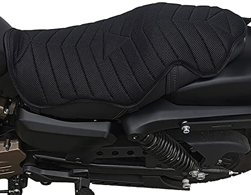 smashing Asiento para Moto,Asientos Motocicleta a Prueba Sol Absorción Impactos | Cojín Asiento Cojín Asiento Transpirable descompresión Malla 3D para Motocicleta