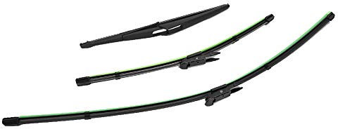 Tbest Set di 3 tergicristalli anteriori e posteriori adatti per Grande Punto 199, Accessorio per auto, Sostituzione della lama del tergicristallo