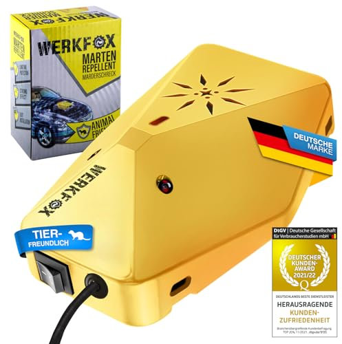 GOODS+GADGETS Tiervertreiber Ultraschall Signalgenerator Marderschreck; Marderabwehr für Fahrzeuge, KFZ-Marderschutz; Effizient Schädlinge abwehren, Marder-Frei