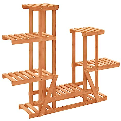 vidaXL Portafiori 95x25x96 cm in Legno Massello di Abete