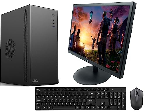 Gaming PC OptiPlex Desktop Computer i7 3770 16GB RAM 256GB SSD + 1TB HDD + GT710 2GB 19” Refurb TFT + Gaming Keyboard & Mouse Windows 11 Pro VenoScorp V200 Computer Bundle (Renewed)