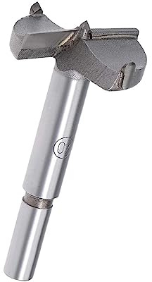 TOP-VIGOR 40mm Forstner Drill Bit, Tungsten Carbide Wood Auger Drill Bit Hole Saw Opener for Woodworking Hinge Hole Drilling Boring Bit Cutter Grey