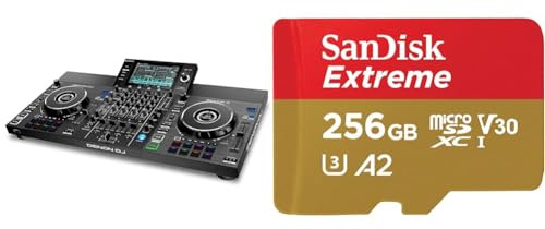 Denon DJ SC LIVE 4 - Standalone DJ-Controller & SanDisk Extreme microSDXC UHS-I Speicherkarte 256 GB + Adapter