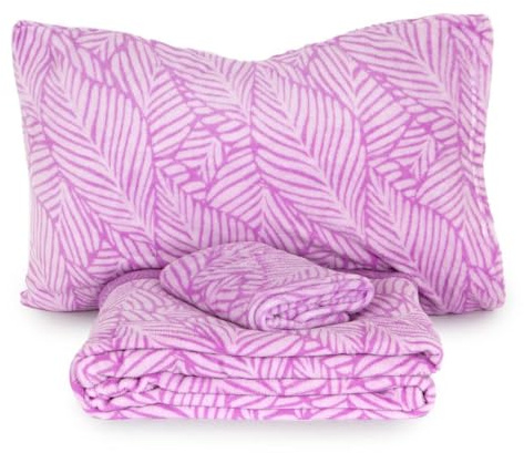 Morbidissimi Set lenzuola Completo letto in Pile Coral art. Dorella, Termico, Morbido, Caldo per letto Matrimoniale LILLA