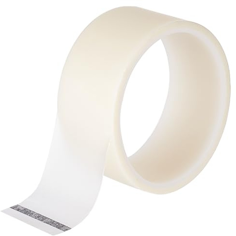 Benecreat 18,28 m transparent bokreparationsband, 38 mm brett självhäftande stretchigt band arkivbokreparationsband för bokbindningsreparation, bibliotekstillbehör