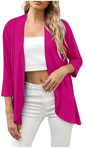 Dinglong Coprispalle Oro Cardigan a Maniche Lunghe per Donna Cardigan Anteriore Aperto Aperto Cardigan Leggero Spolverino Casual Esterno per Donna Coprispalle Oro Cardigan Donna Estivo Lungo