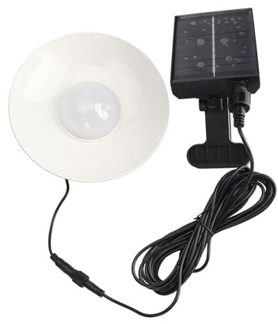 Lampes solaires d'extérieur IP65 avec fonction minuterie, luminosité réglable, LED à énergie solaire pour parasol de terrasse pour le camping, Warm Light