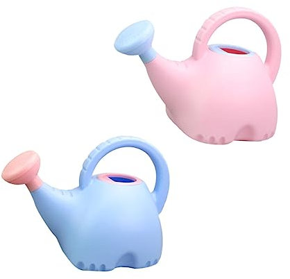 UPKOCH 2 Pièces arrosoir éléphant arrosoir en étain brumisateur de Plantes Dessin animé saupoudrage arrosoirs arosoire arrosoir en Forme d'animal arrosoir pour Les Enfants Plastique Blue