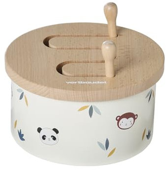 VERTBAUDET Trommel mit Instrumenten aus Holz, FSC®, Tansania, naturfarben, TU