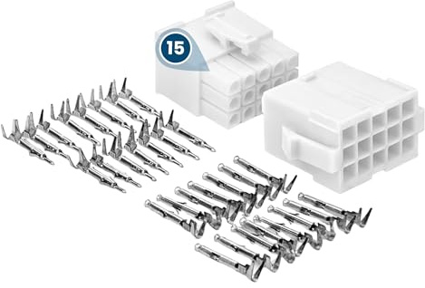 Kalitec KALI-1815 Mini-Universal MATE-N-LOK Set 15 Poler Vit Elkontakt