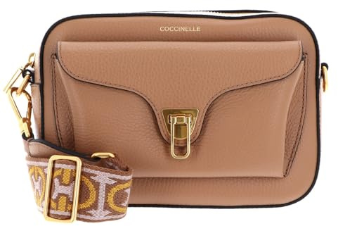 Coccinelle Leder Umhängetasche Beat Soft Ribb Crossbody Bag Grained Leather