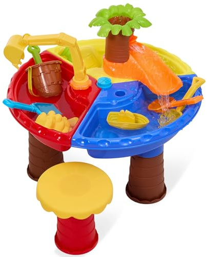 Warmiehomy Sand Water Table for Toddlers 3-5, Kids Water Sand Play Table