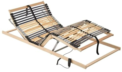 vidaXL Ribbad sängbotten Brun 90 x 190 cm Massivt bokträ, Modern sängram, stabil bokstödsstruktur, stilig slatted bas, hållbar madrassfoundation, rektangulärt möbel