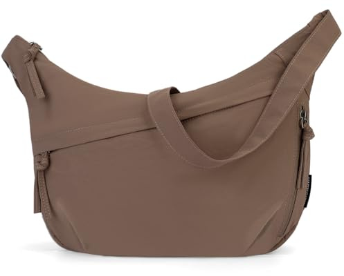 YOVIEE Halbmond Umhängetasche Damen Crossbody Bag mit Schultertasche Handtasche Funktion verstellbarer Gurt strapazierfähiges für Reisen Arbeit Uni Alltag