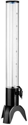 TOTIKI Dispensador De Cerveza Dispensador De Cerveza De Sobremesa con Tubo De Hielo Y Torre Dispensador Bebidas(17x82cm)