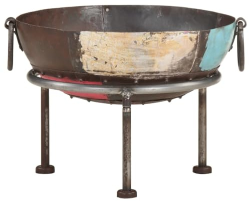 Generico Braciere Rustico Colorato Ø 40 cm in Ferro,Caminetti-321945