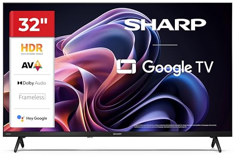 SHARP 32HF2265E - 32 pulgadas HD Google TV para dormitorio y cocina