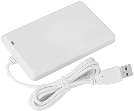 Usb Nfc Card Reader, 125kHz 13.56Mhz Driver-Free Access | ABS Case, Contactless 125kHz ID Cards, 13.56Mhz IC Cards, Plug and Play, Windows Android Compatible, LED Status